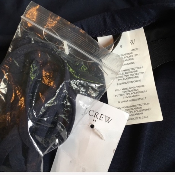 NWT J. Crew Navy Underwire Halter Tankini Top 6 - Picture 5 of 8